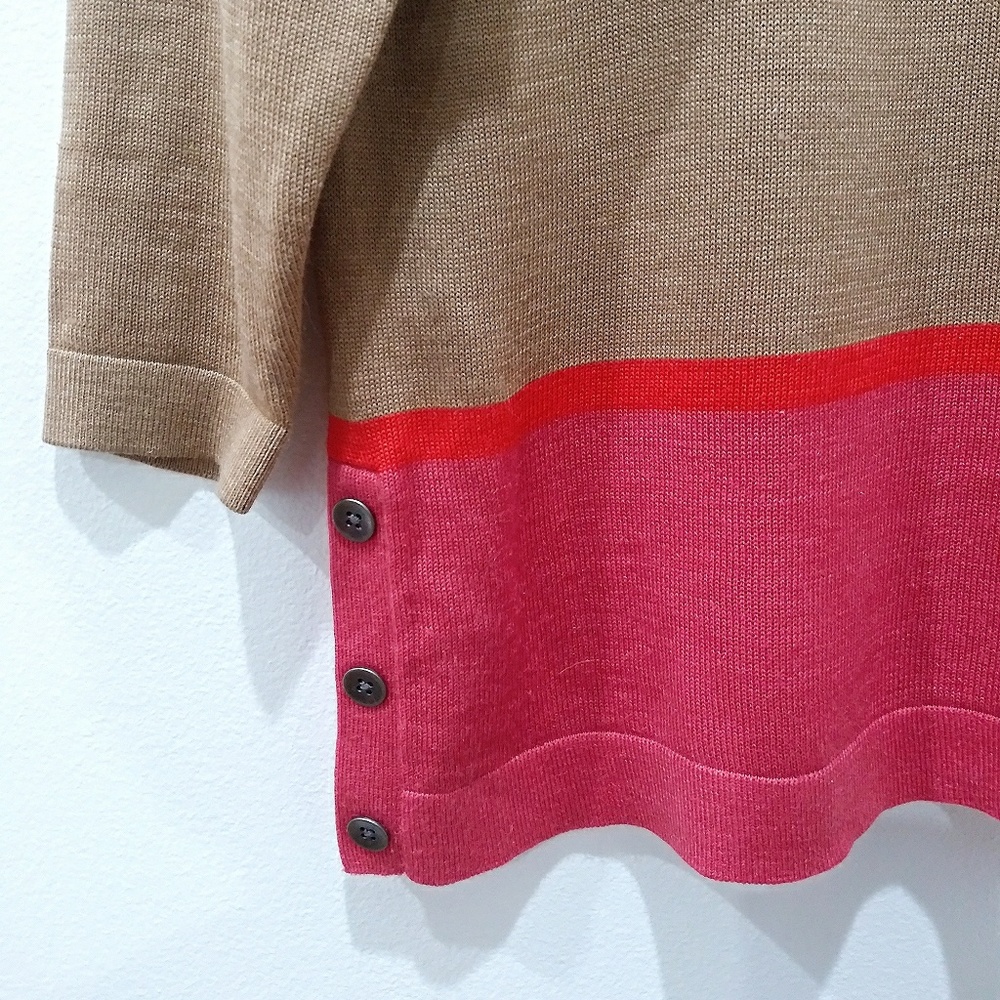 LOFT Color Block Sweater - Picture 2 of 3